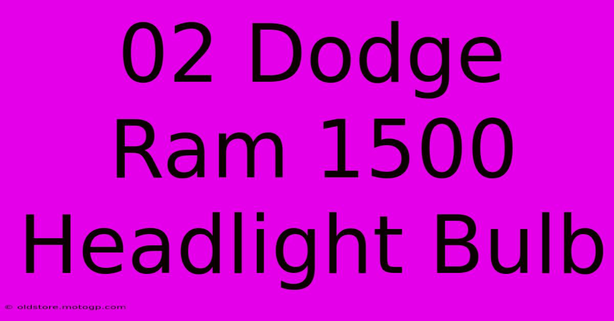 Dodge Ram Headlight Bulb