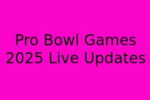 Pro Bowl Games 2025 Live Updates