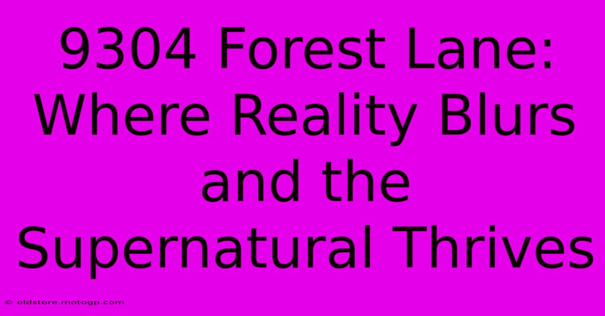 9304 Forest Lane: Where Reality Blurs And The Supernatural Thrives