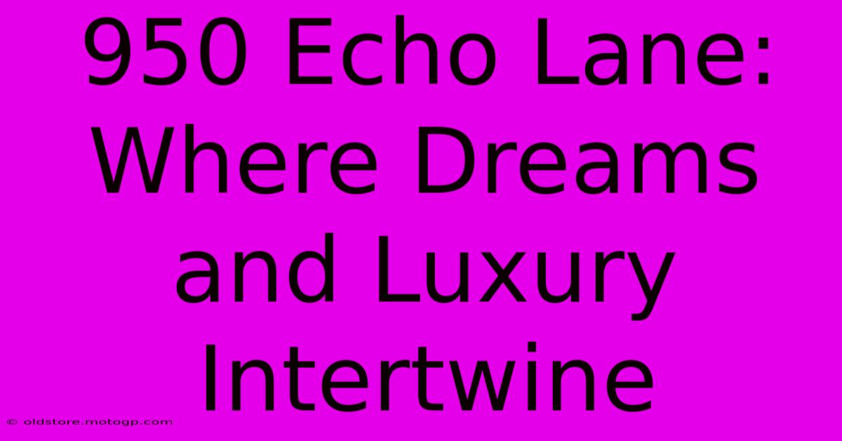 950 Echo Lane: Where Dreams And Luxury Intertwine