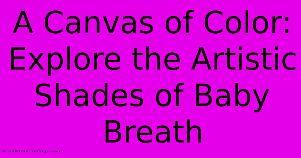 A Canvas Of Color: Explore The Artistic Shades Of Baby Breath