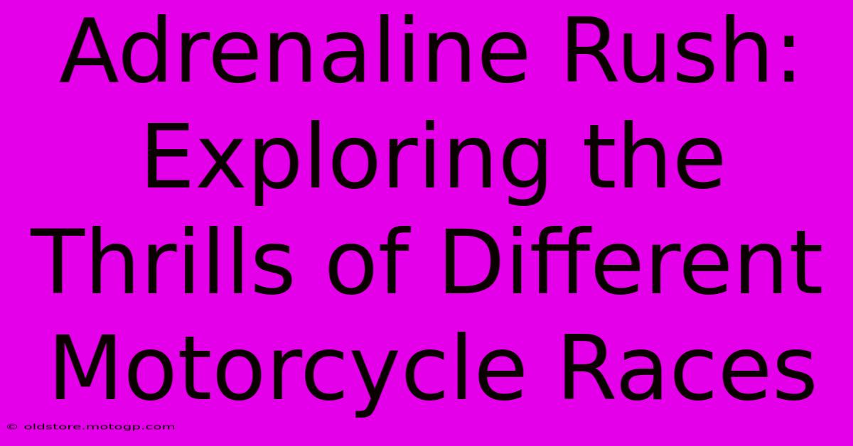 Adrenaline Rush: Exploring The Thrills Of Different Motorcycle Races