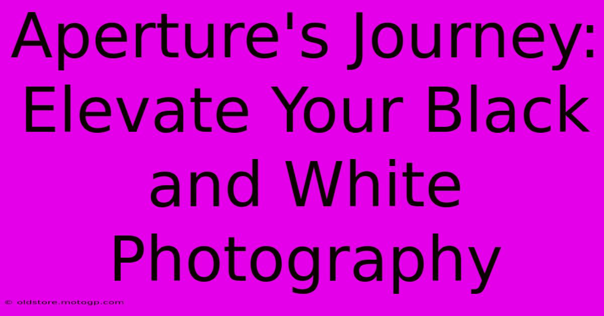 Aperture's Journey: Elevate Your Black And White Photography