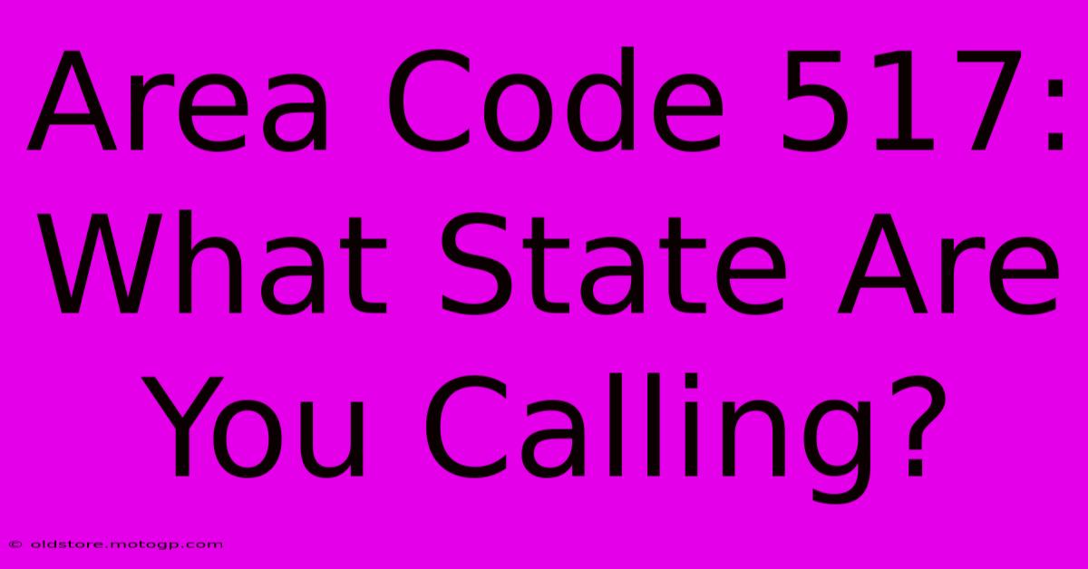 Area Code 517: What State Are You Calling?