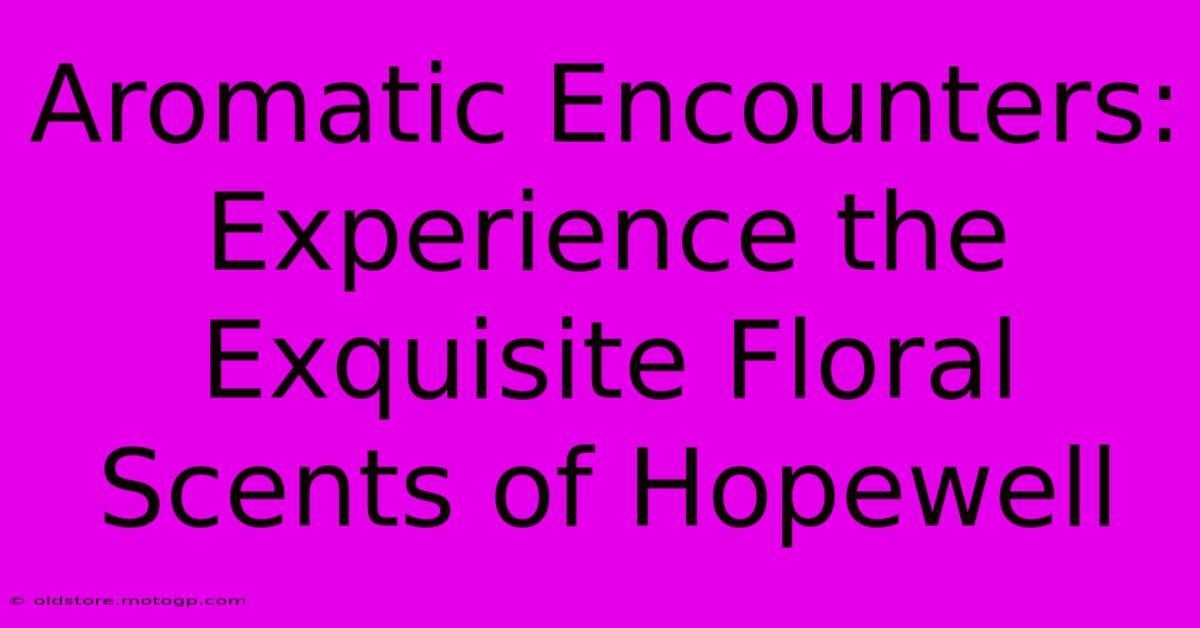 Aromatic Encounters: Experience The Exquisite Floral Scents Of Hopewell