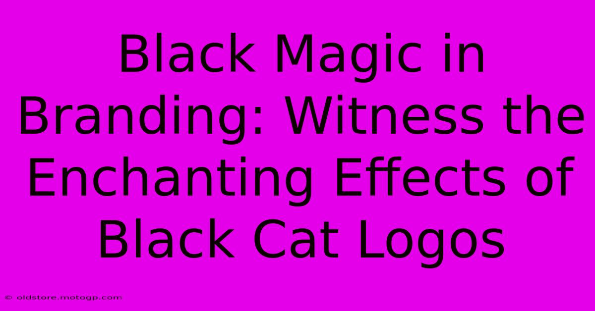 Black Magic In Branding: Witness The Enchanting Effects Of Black Cat Logos