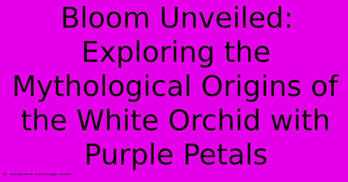 Bloom Unveiled: Exploring The Mythological Origins Of The White Orchid With Purple Petals