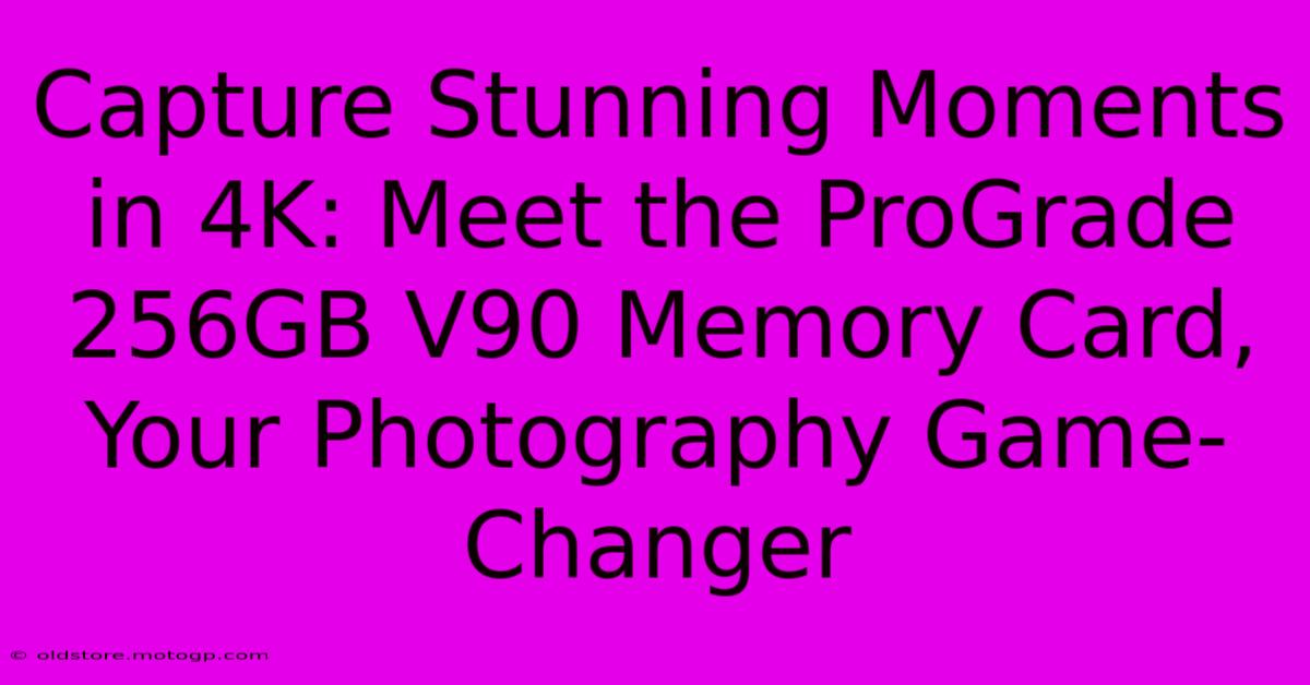 Capture Stunning Moments In 4K: Meet The ProGrade 256GB V90 Memory Card, Your Photography Game-Changer