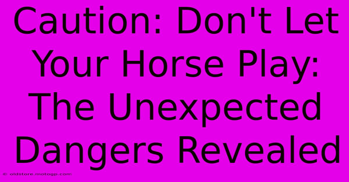 Caution: Don't Let Your Horse Play: The Unexpected Dangers Revealed