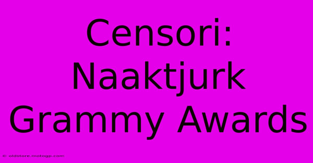 Censori:  Naaktjurk Grammy Awards