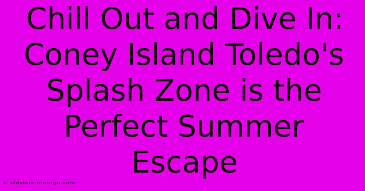 Chill Out And Dive In: Coney Island Toledo's Splash Zone Is The Perfect Summer Escape