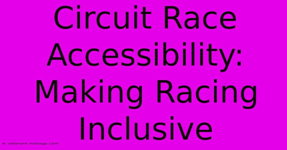 Circuit Race Accessibility: Making Racing Inclusive