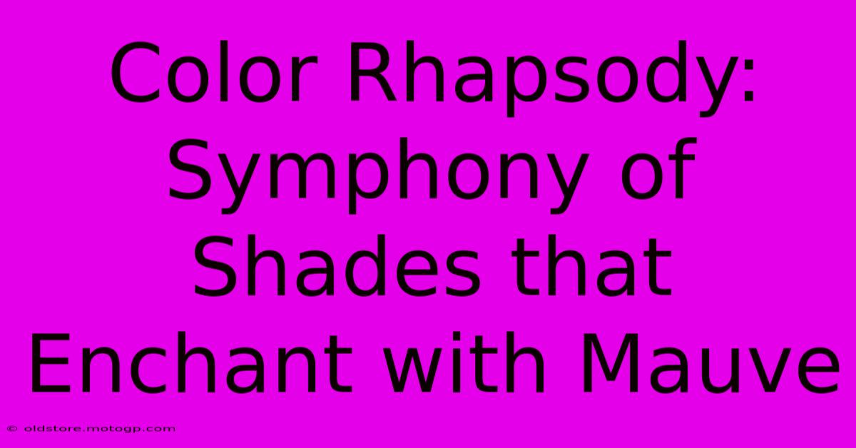 Color Rhapsody: Symphony Of Shades That Enchant With Mauve