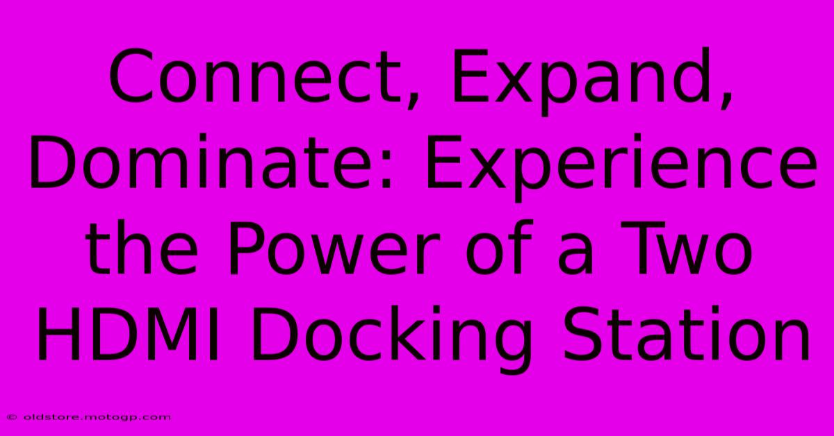 Connect, Expand, Dominate: Experience The Power Of A Two HDMI Docking Station