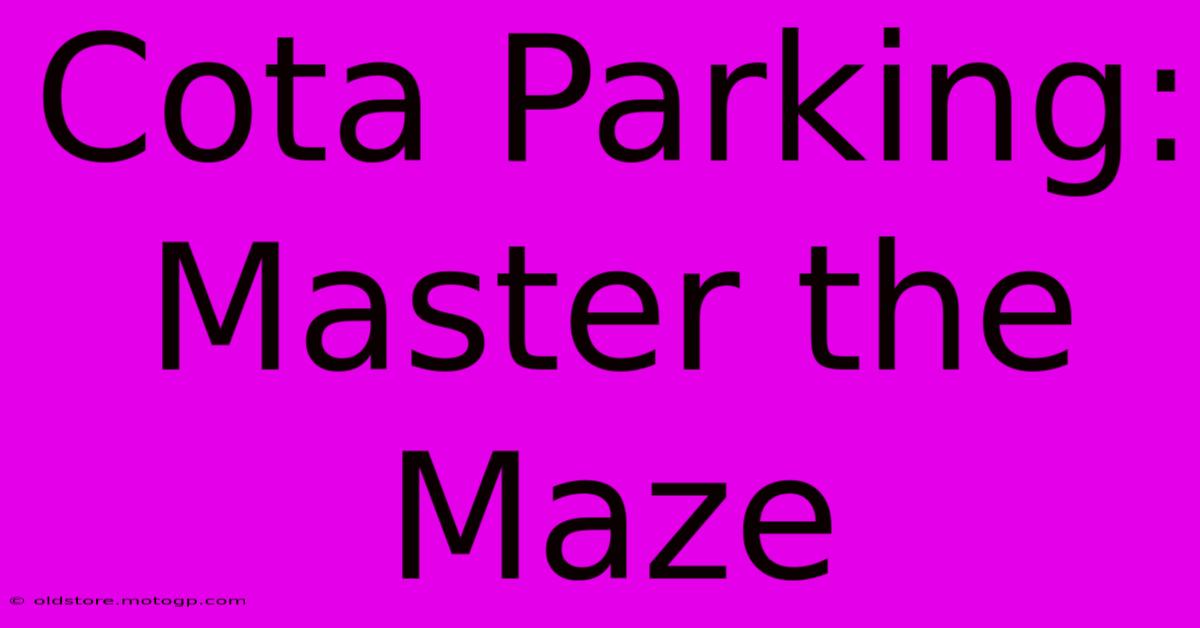 Cota Parking: Master The Maze