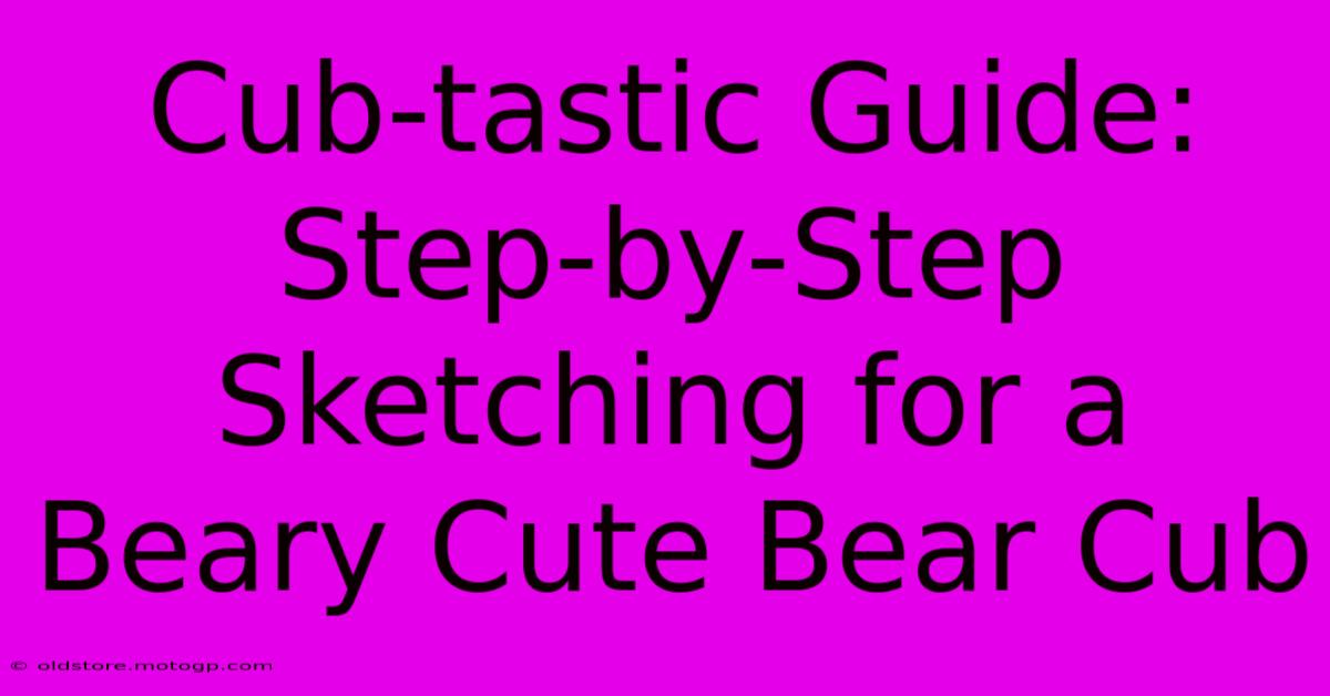 Cub-tastic Guide: Step-by-Step Sketching For A Beary Cute Bear Cub