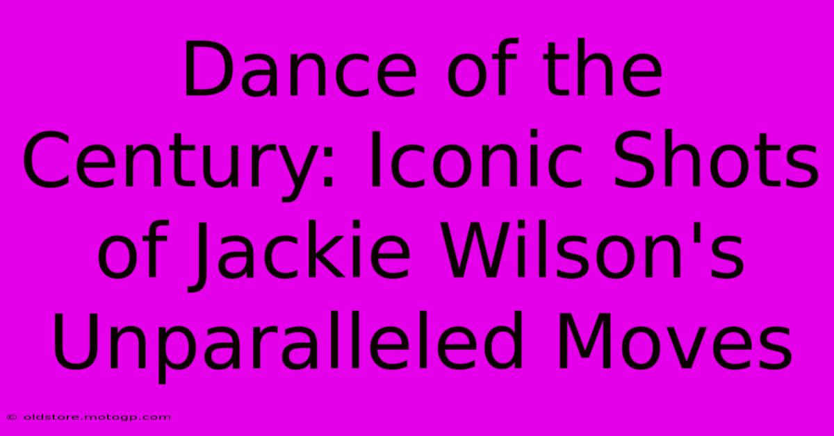 Dance Of The Century: Iconic Shots Of Jackie Wilson's Unparalleled Moves