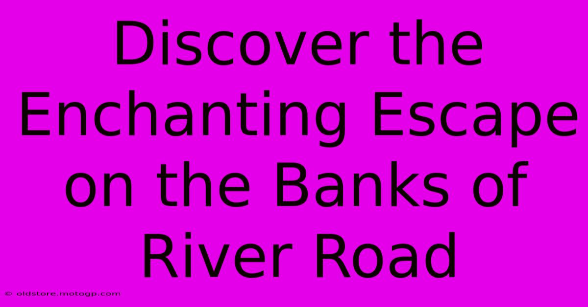 Discover The Enchanting Escape On The Banks Of River Road