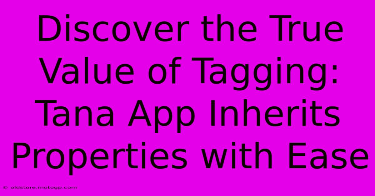 Discover The True Value Of Tagging: Tana App Inherits Properties With Ease