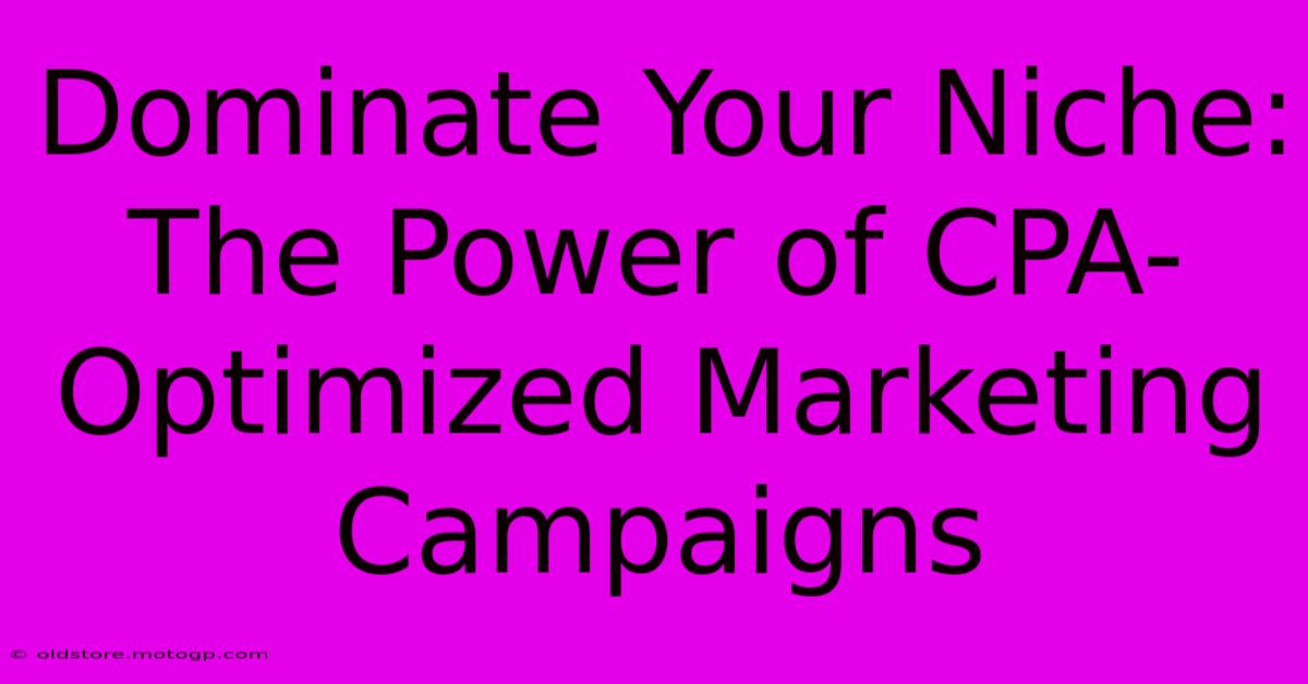 Dominate Your Niche: The Power Of CPA-Optimized Marketing Campaigns