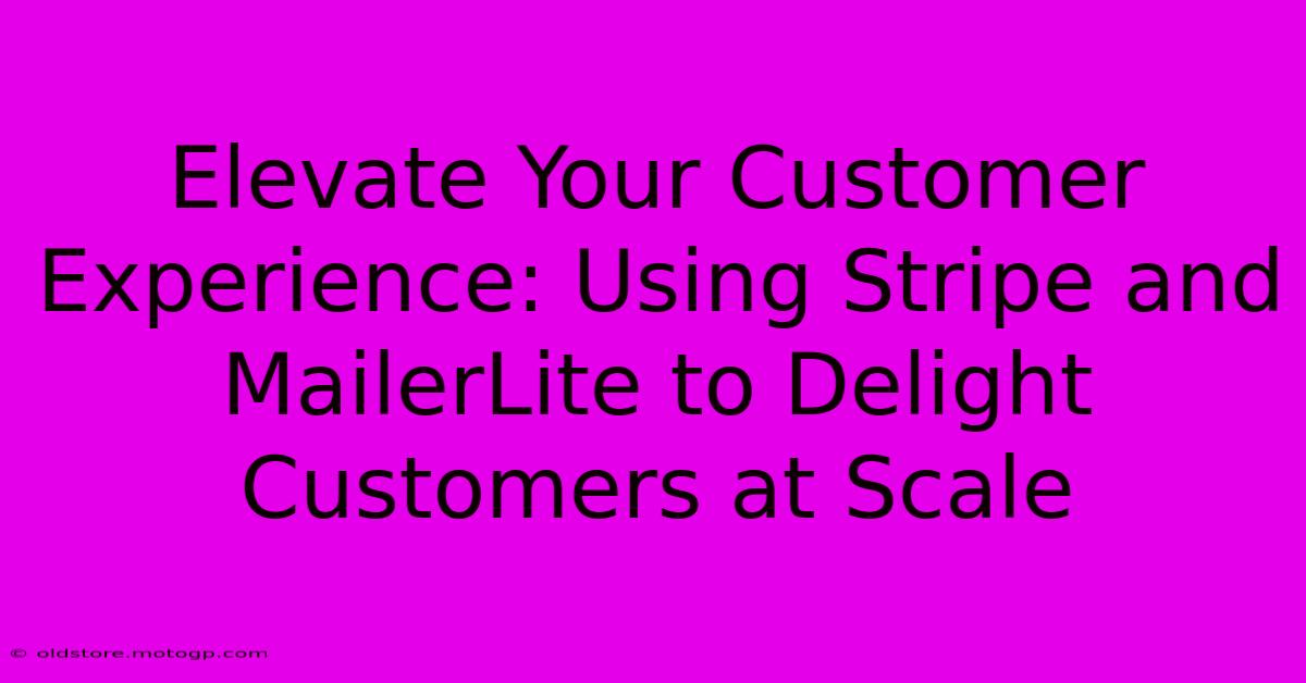 Elevate Your Customer Experience: Using Stripe And MailerLite To Delight Customers At Scale