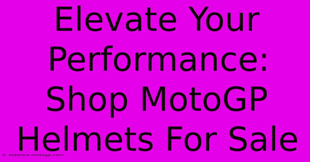 Elevate Your Performance: Shop MotoGP Helmets For Sale