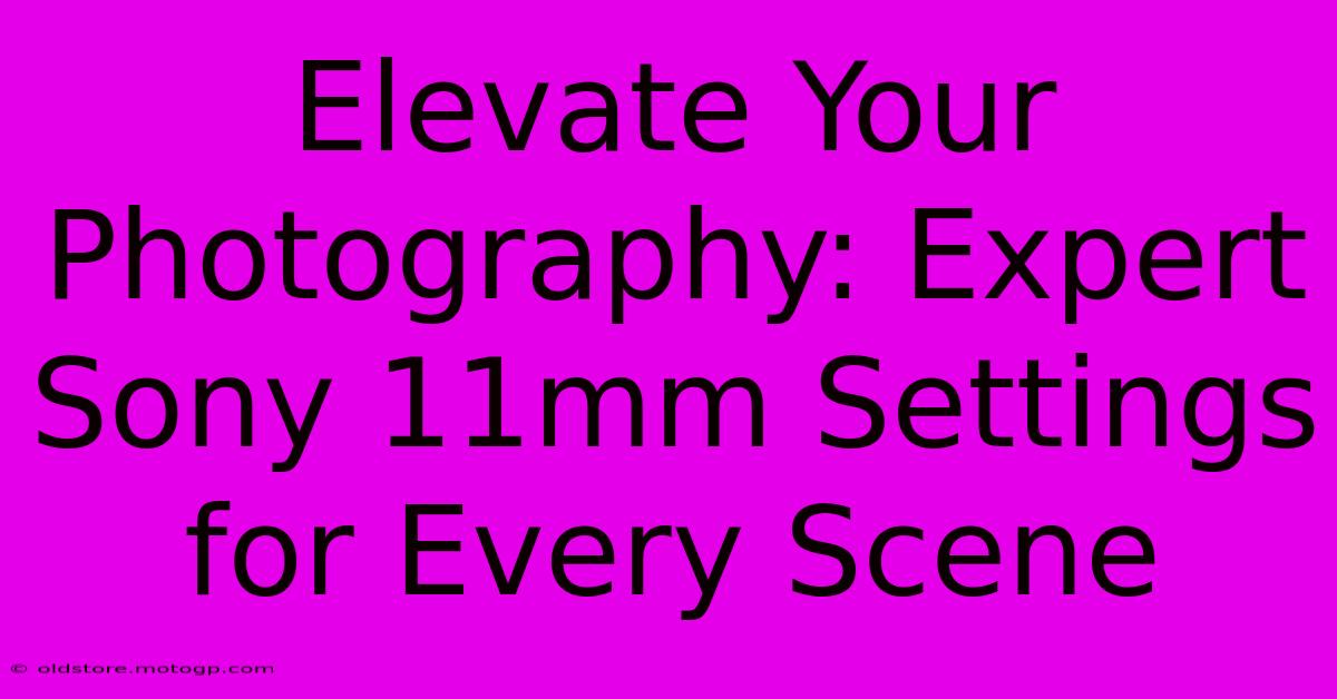 Elevate Your Photography: Expert Sony 11mm Settings For Every Scene