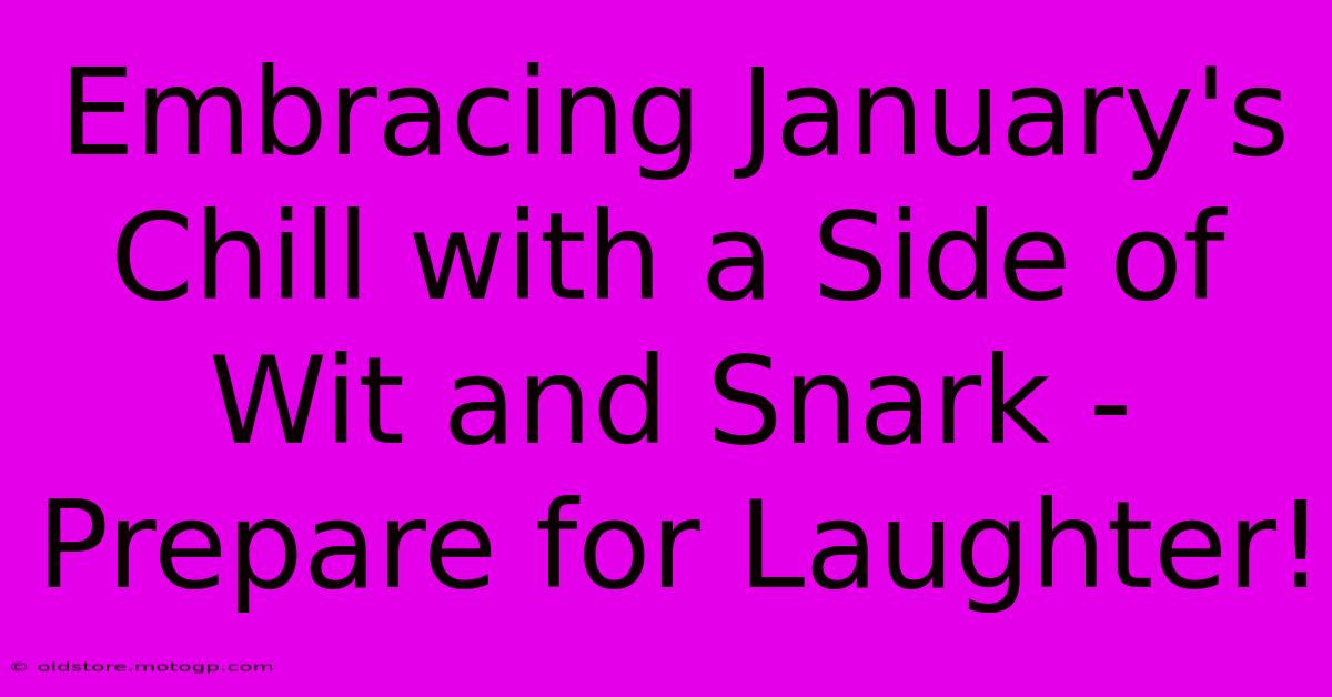 Embracing January's Chill With A Side Of Wit And Snark - Prepare For Laughter!