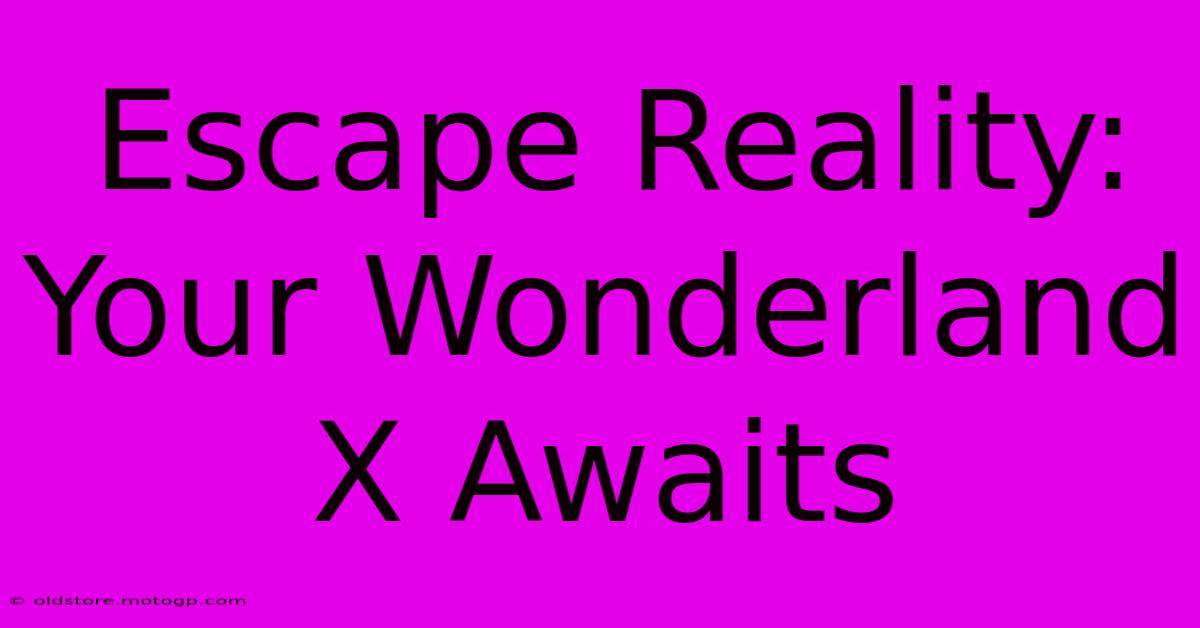 Escape Reality: Your Wonderland X Awaits