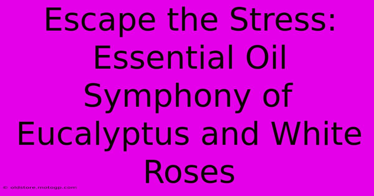 Escape The Stress: Essential Oil Symphony Of Eucalyptus And White Roses