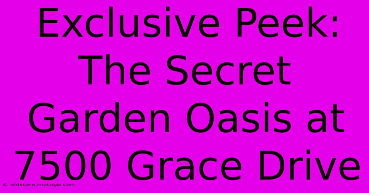 Exclusive Peek: The Secret Garden Oasis At 7500 Grace Drive