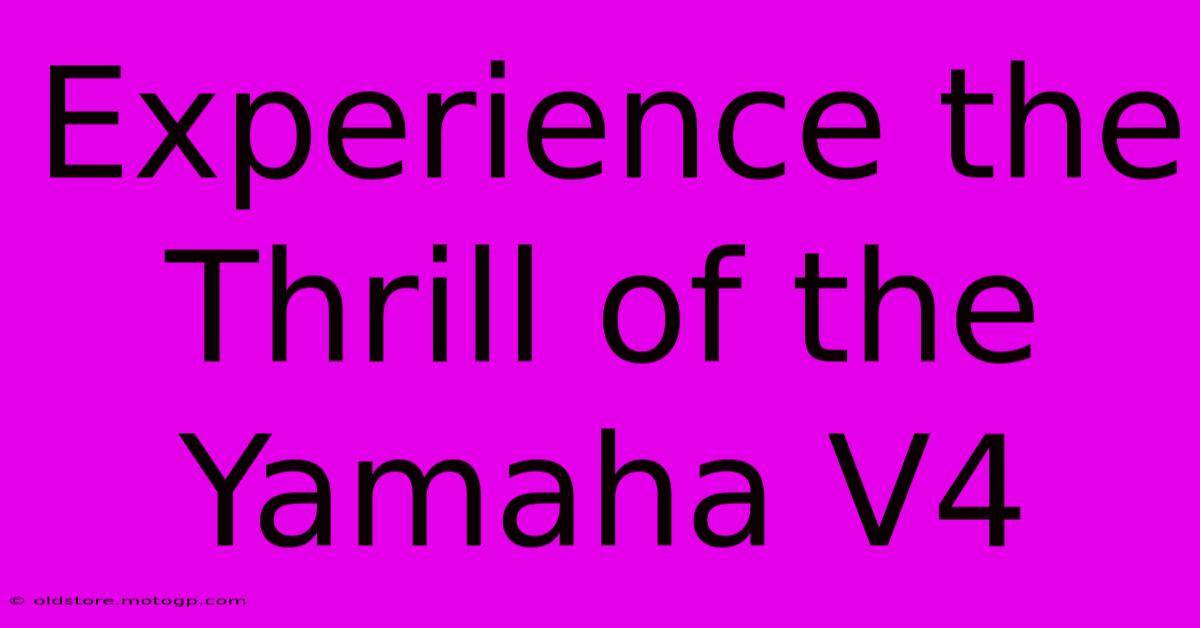 Experience The Thrill Of The Yamaha V4