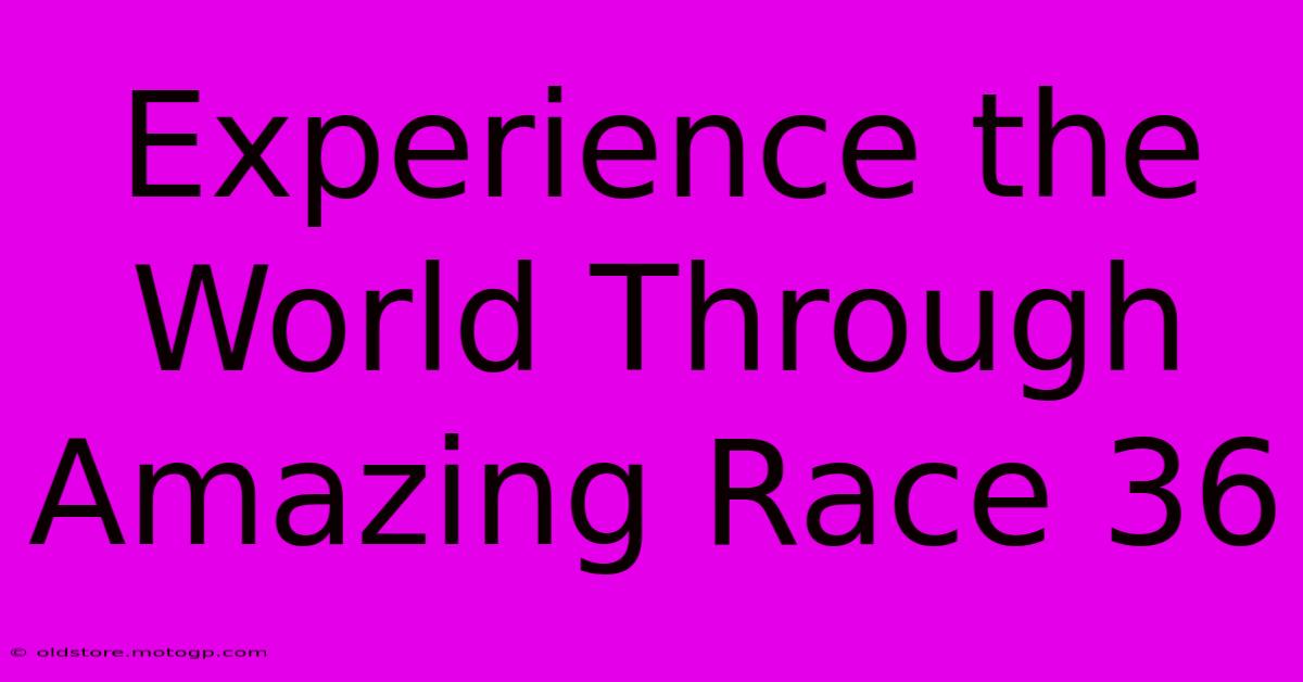 Experience The World Through Amazing Race 36