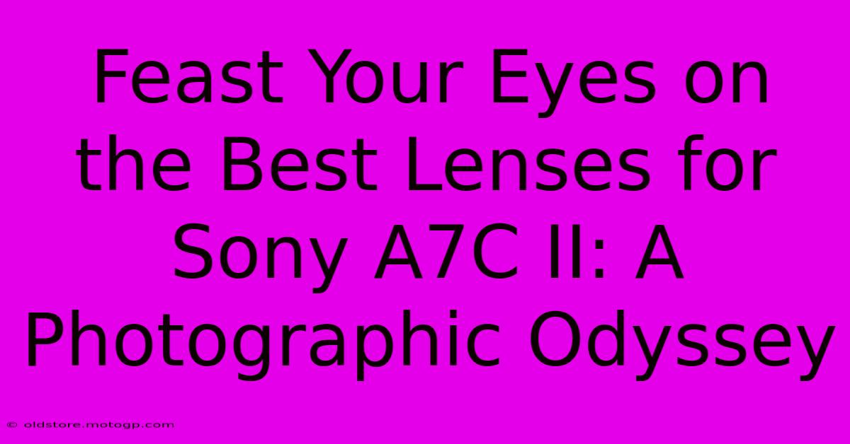 Feast Your Eyes On The Best Lenses For Sony A7C II: A Photographic Odyssey