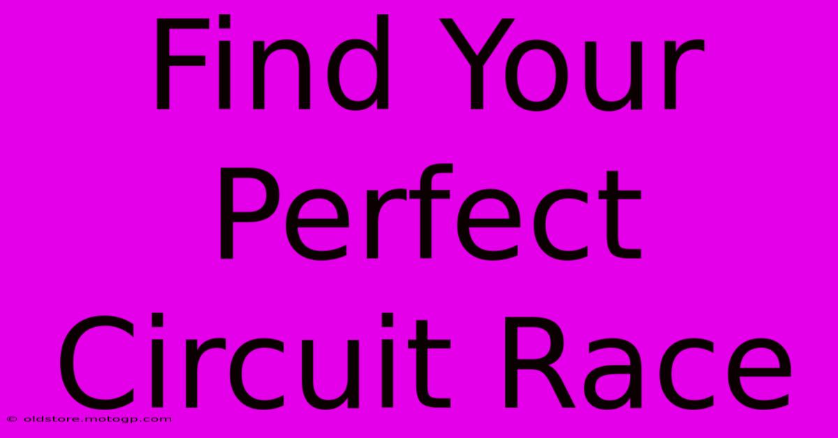 Find Your Perfect Circuit Race