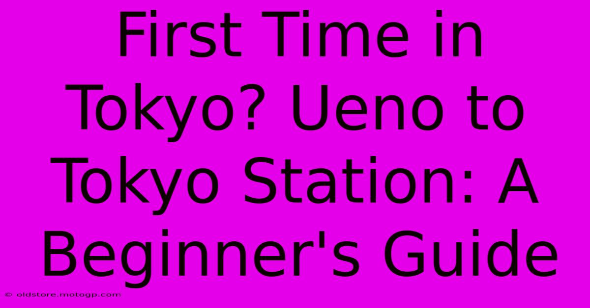 First Time In Tokyo? Ueno To Tokyo Station: A Beginner's Guide