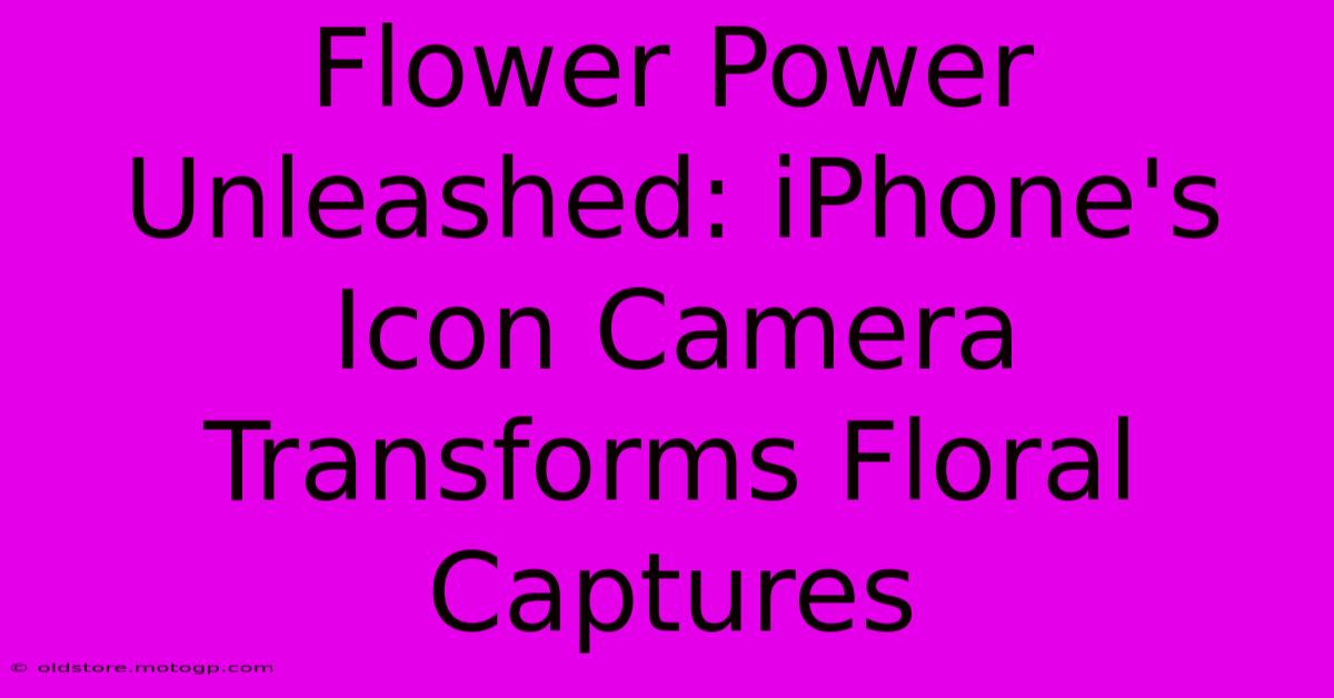 Flower Power Unleashed: IPhone's Icon Camera Transforms Floral Captures