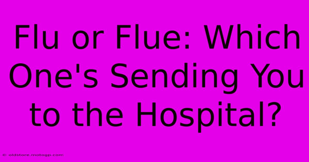 Flu Or Flue: Which One's Sending You To The Hospital?