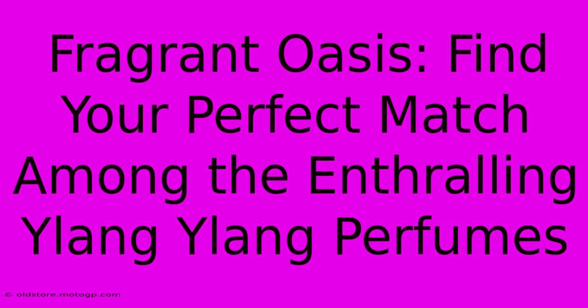 Fragrant Oasis: Find Your Perfect Match Among The Enthralling Ylang Ylang Perfumes