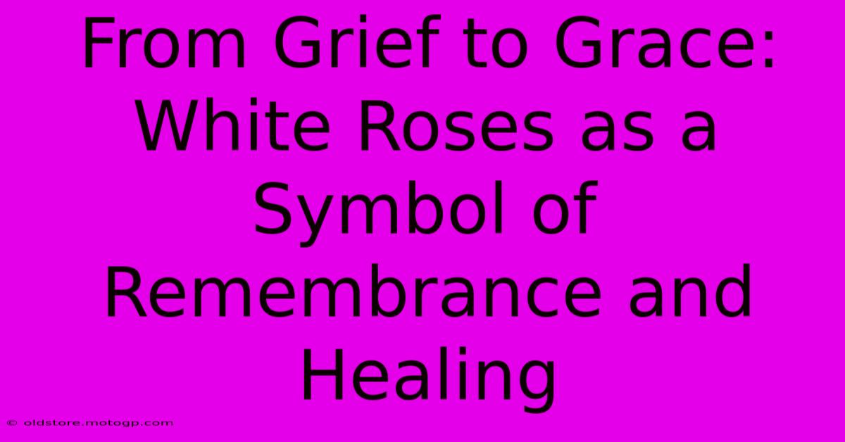 From Grief To Grace: White Roses As A Symbol Of Remembrance And Healing