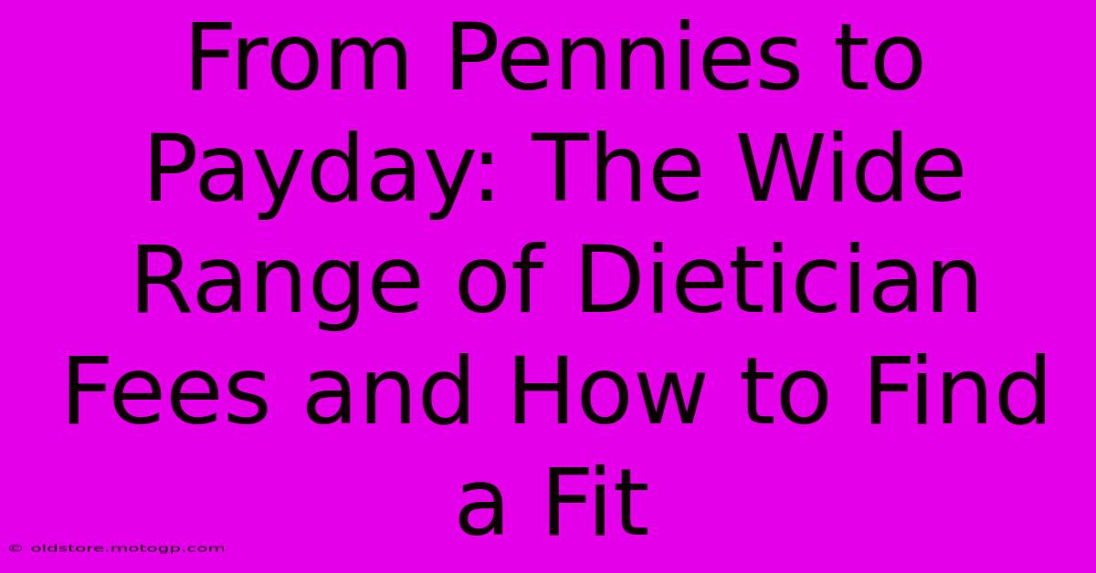 From Pennies To Payday: The Wide Range Of Dietician Fees And How To Find A Fit