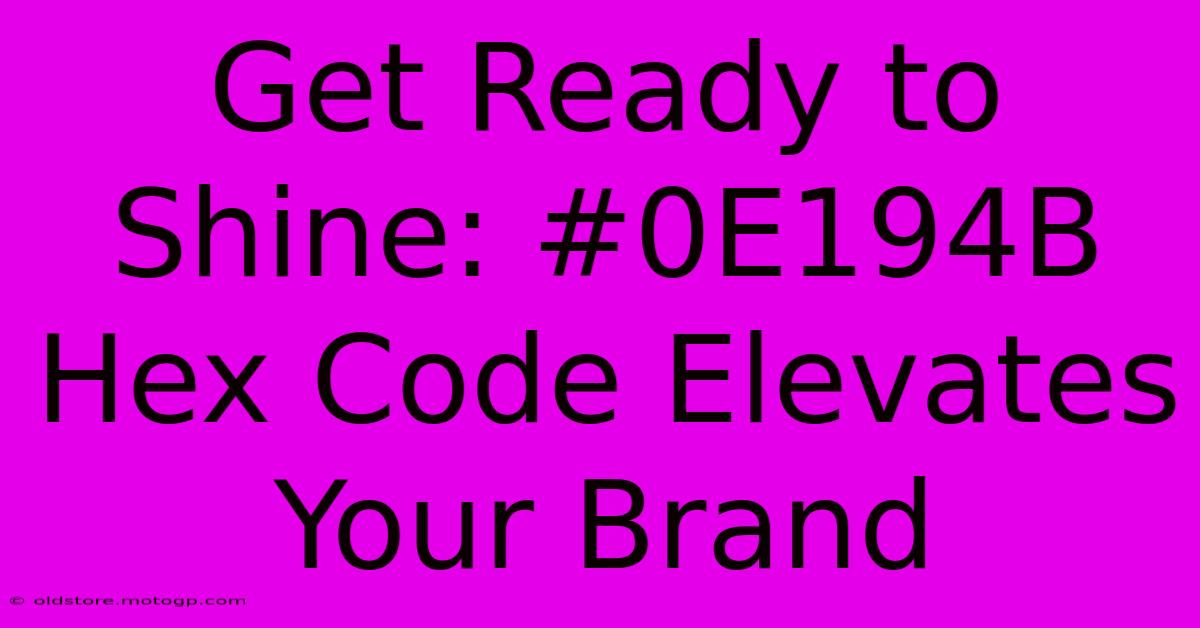 Get Ready To Shine: #0E194B Hex Code Elevates Your Brand