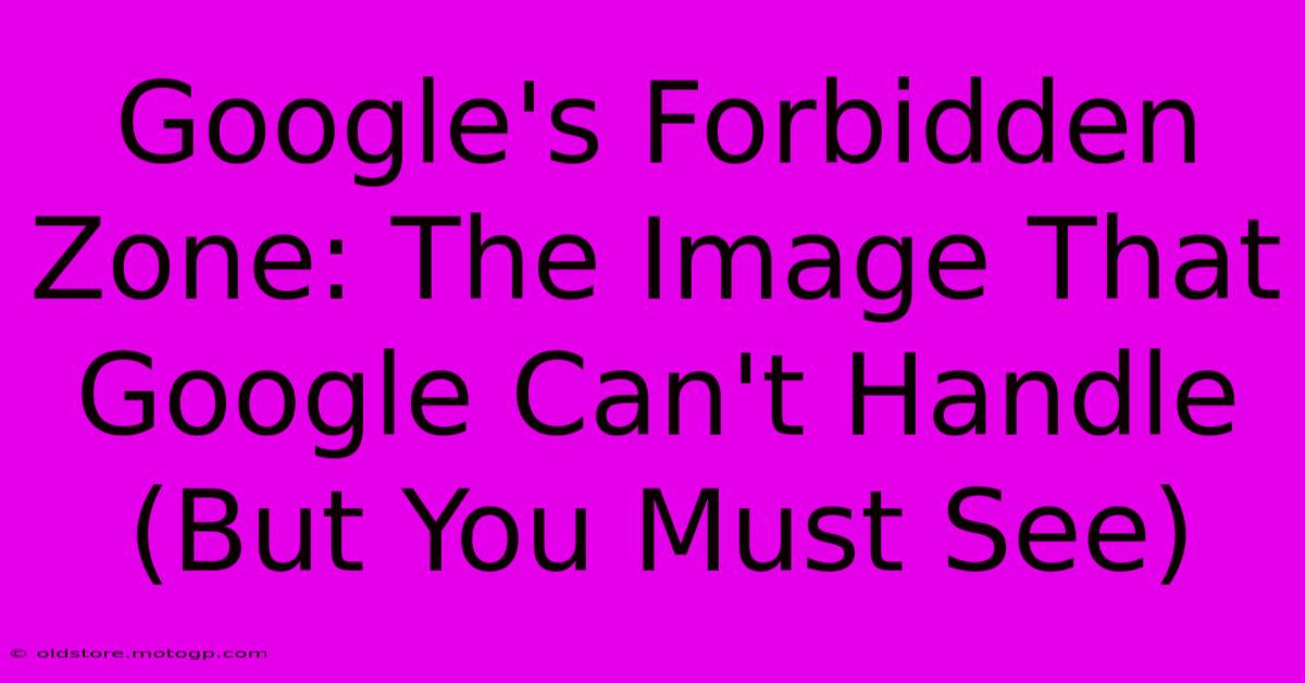 Google's Forbidden Zone: The Image That Google Can't Handle (But You Must See)