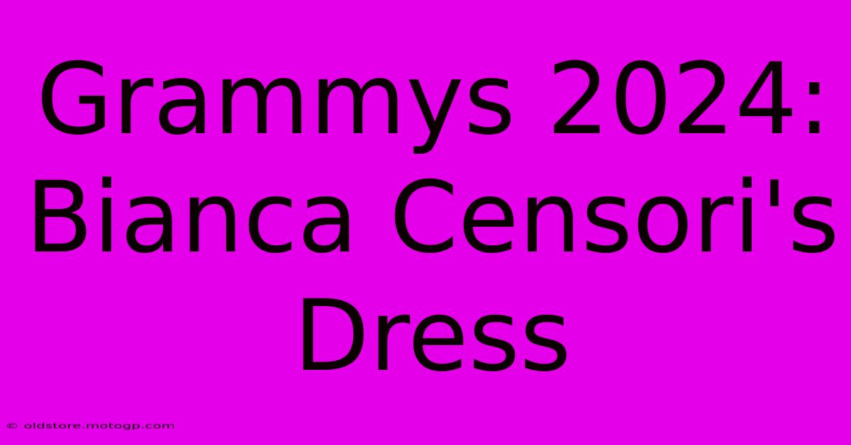 Grammys 2024: Bianca Censori's Dress