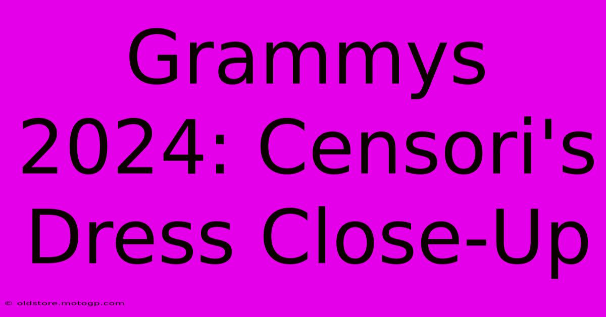 Grammys 2024: Censori's Dress Close-Up