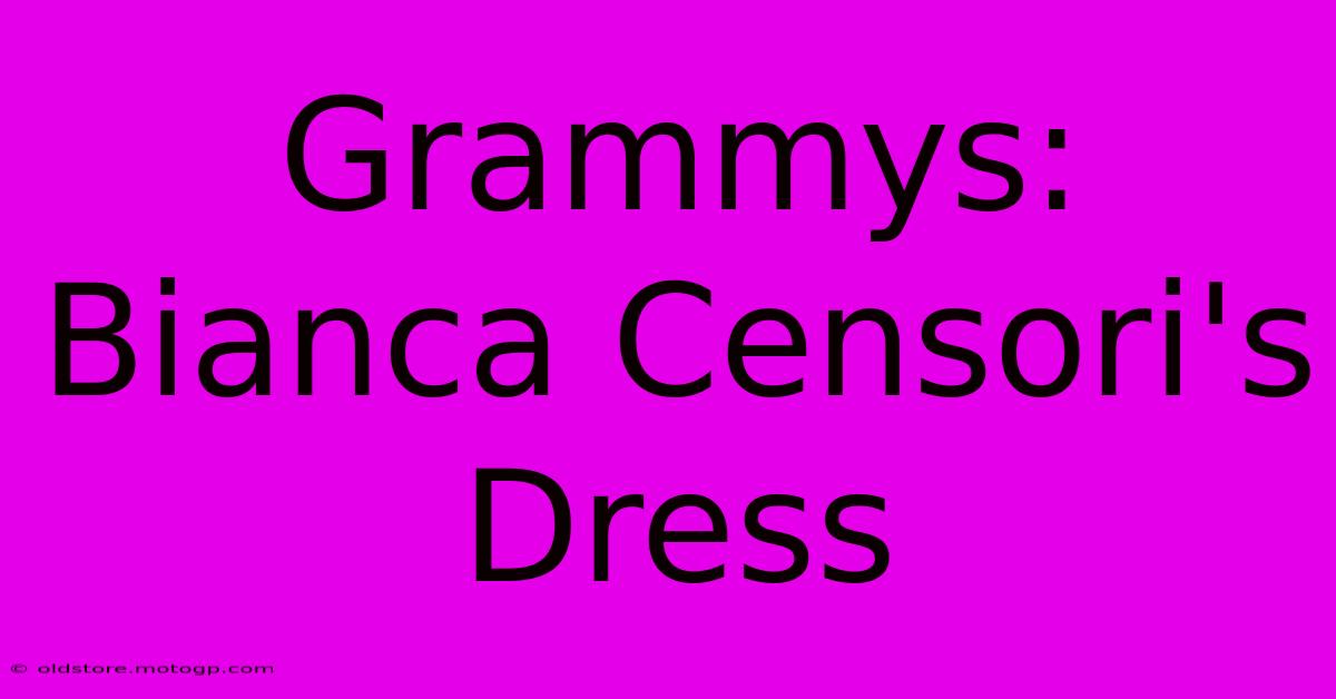 Grammys: Bianca Censori's Dress