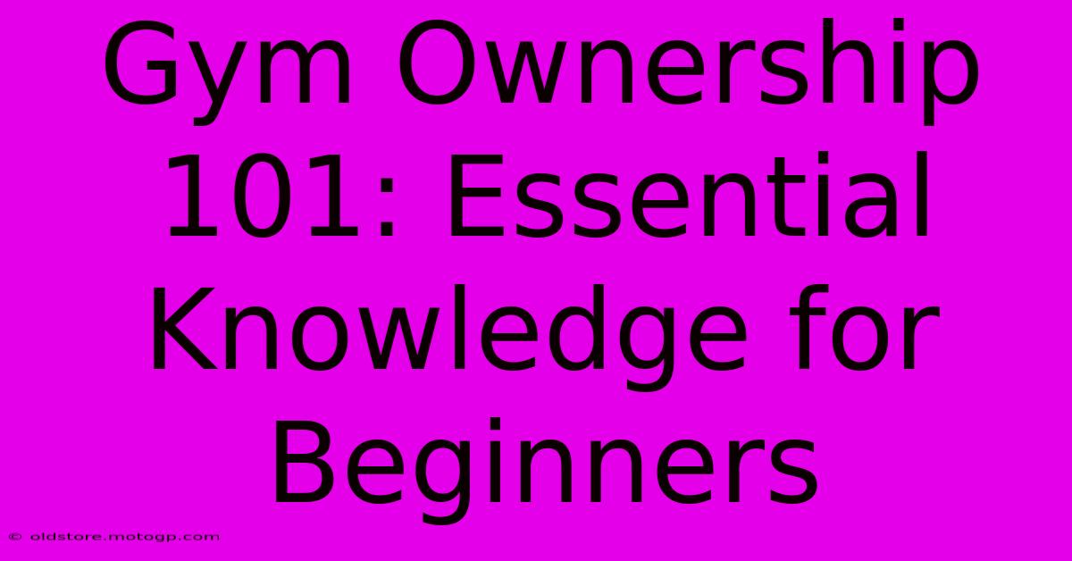 Gym Ownership 101: Essential Knowledge For Beginners