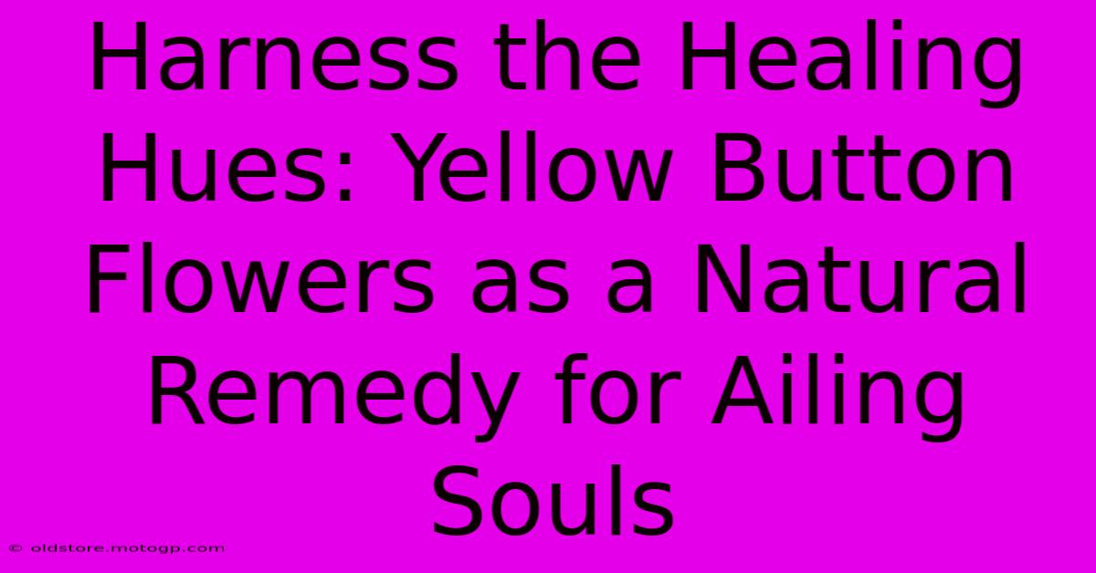 Harness The Healing Hues: Yellow Button Flowers As A Natural Remedy For Ailing Souls