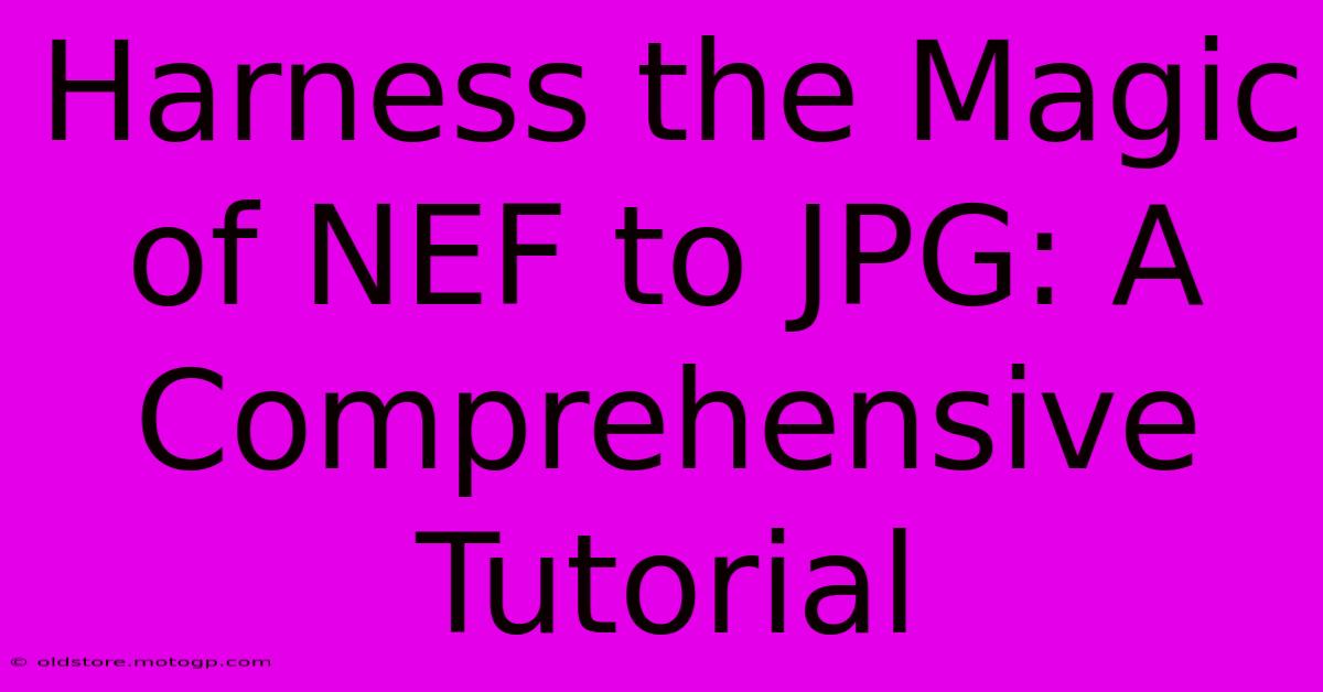 Harness The Magic Of NEF To JPG: A Comprehensive Tutorial