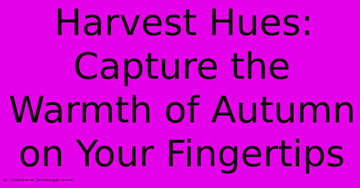 Harvest Hues: Capture The Warmth Of Autumn On Your Fingertips